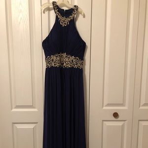 Navy blue formal dress